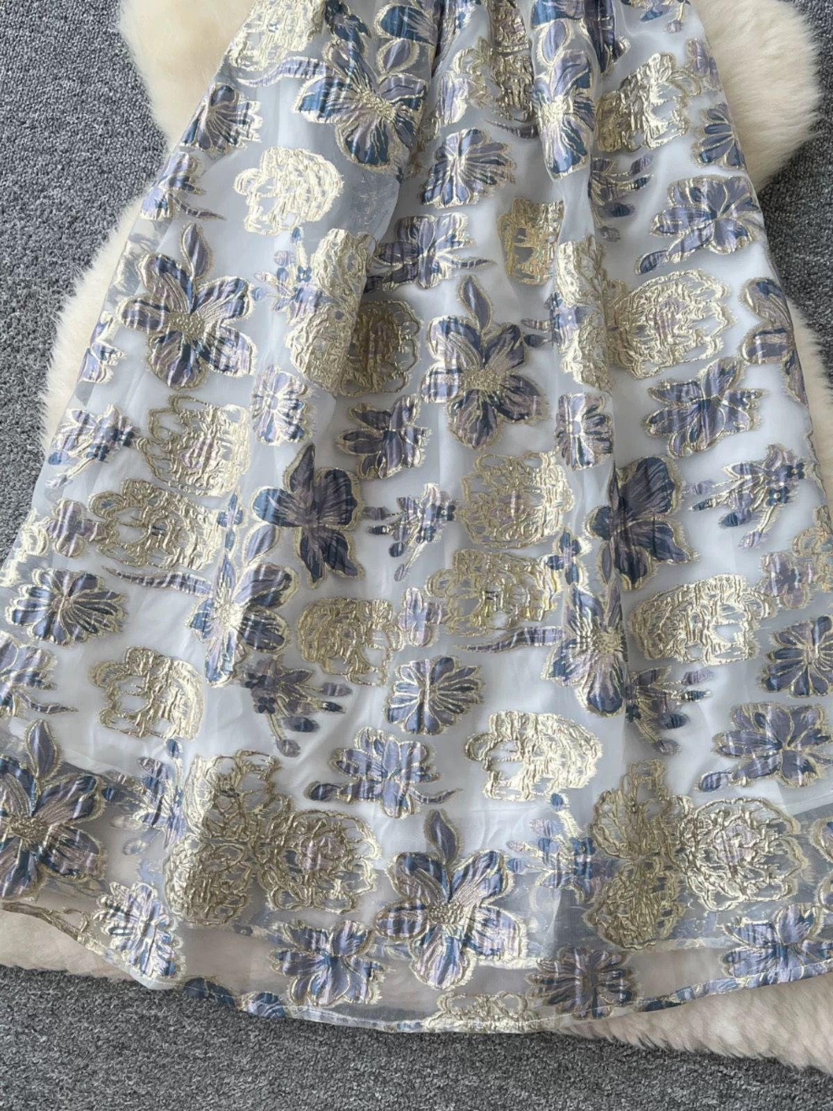 While we wait sparkle jacquard dress FD1241 image