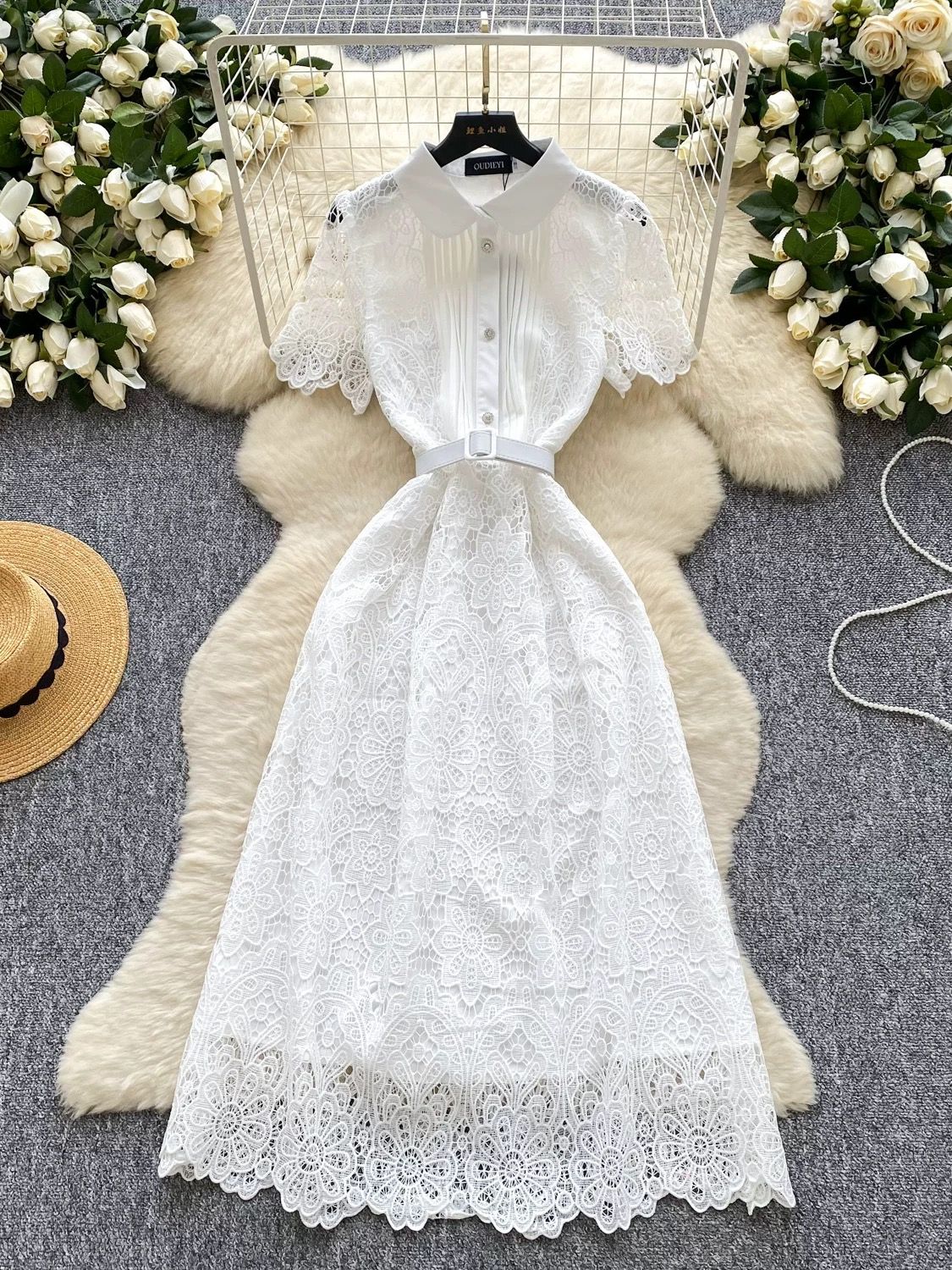 Bridal party lace dress FD393 image