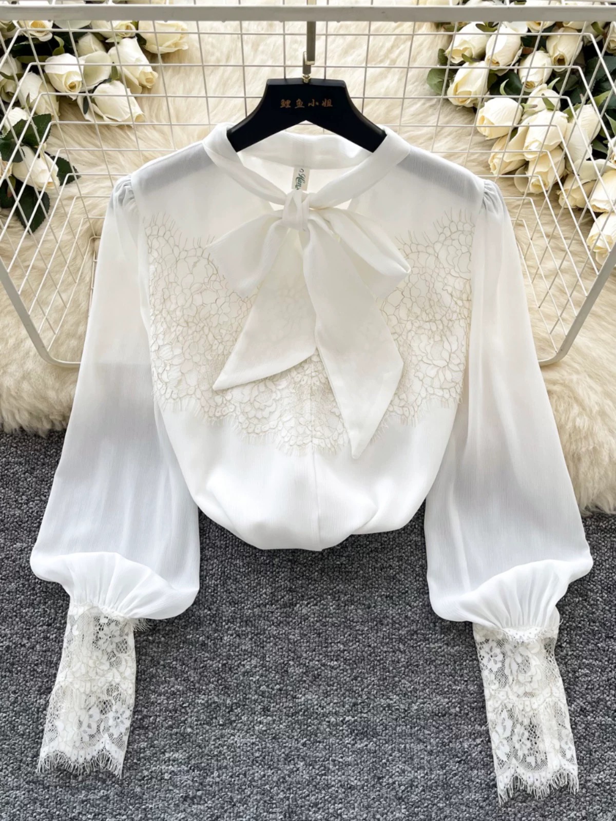 Hustle babe lace blouse BE444 image