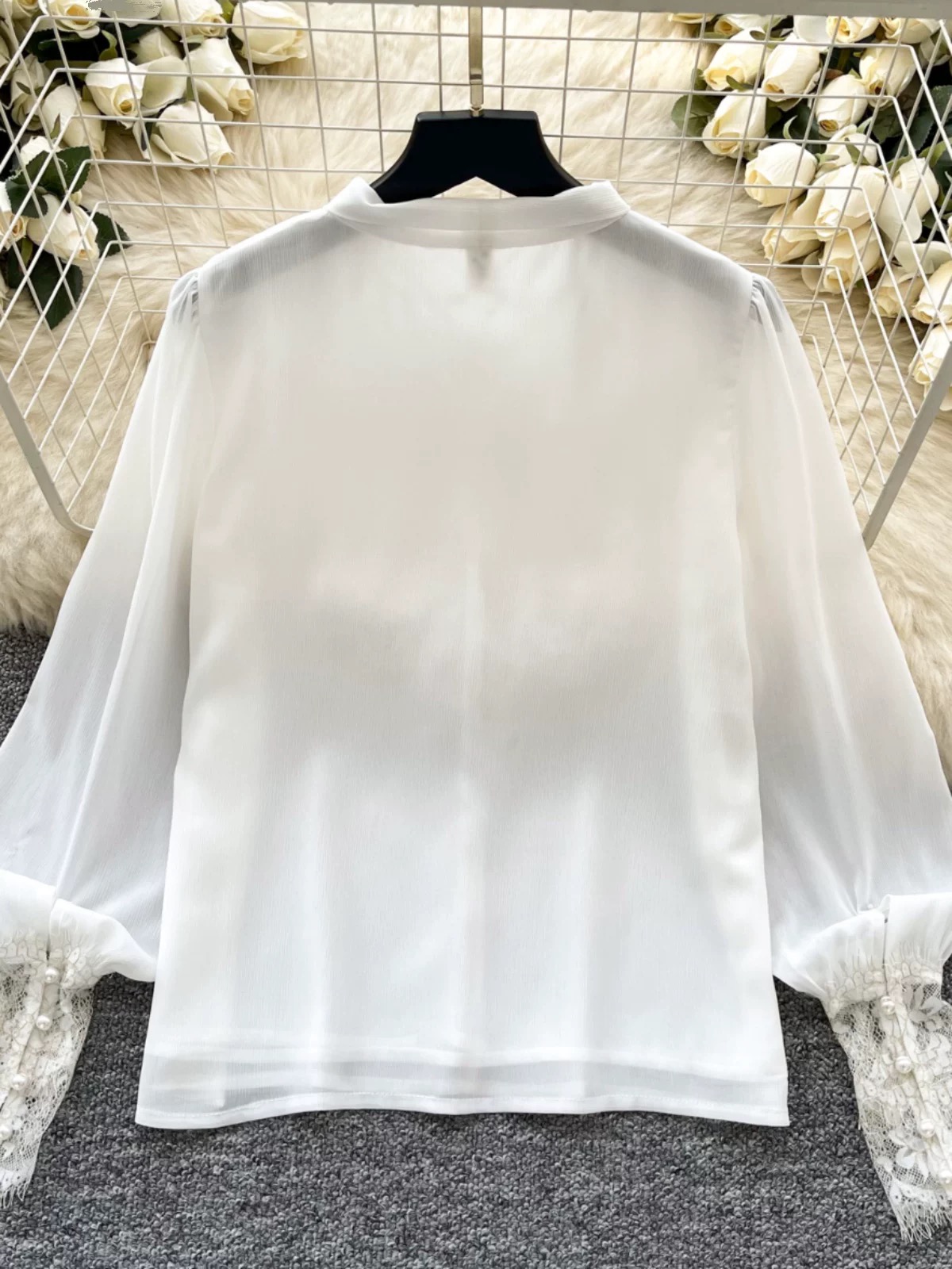 Hustle babe lace blouse BE444 image