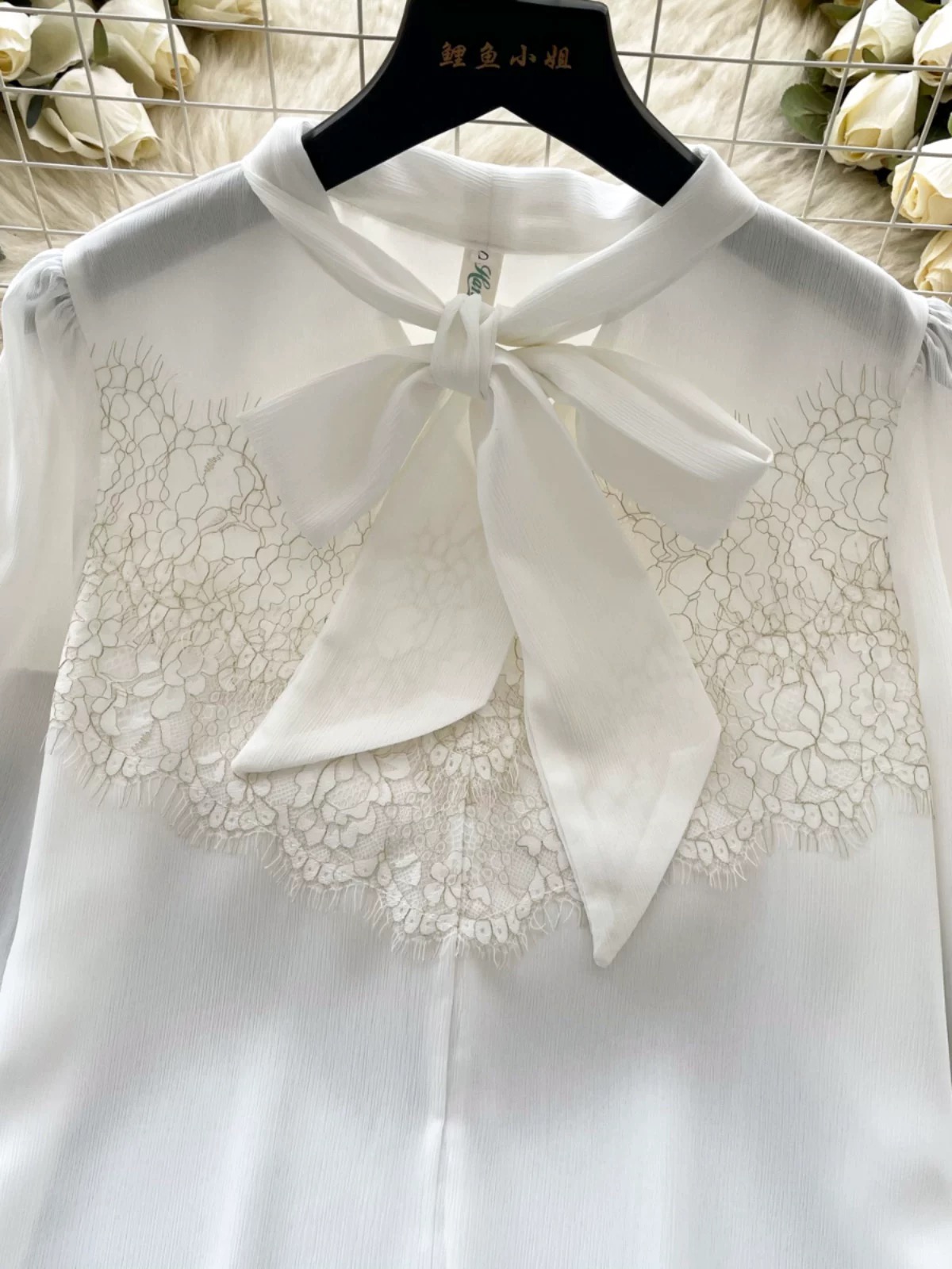 Hustle babe lace blouse BE444 image