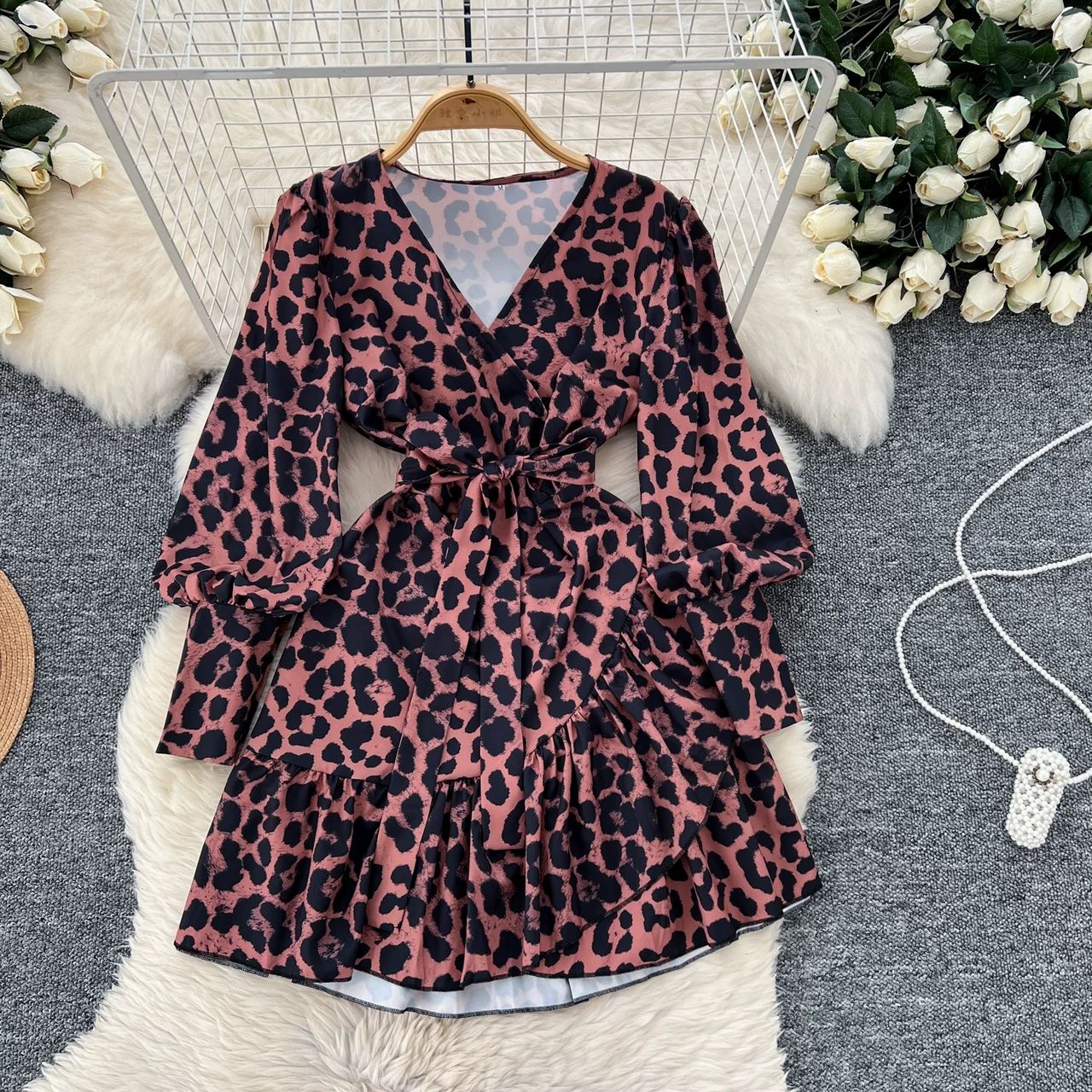 Leaving you on read print dress CD864 image