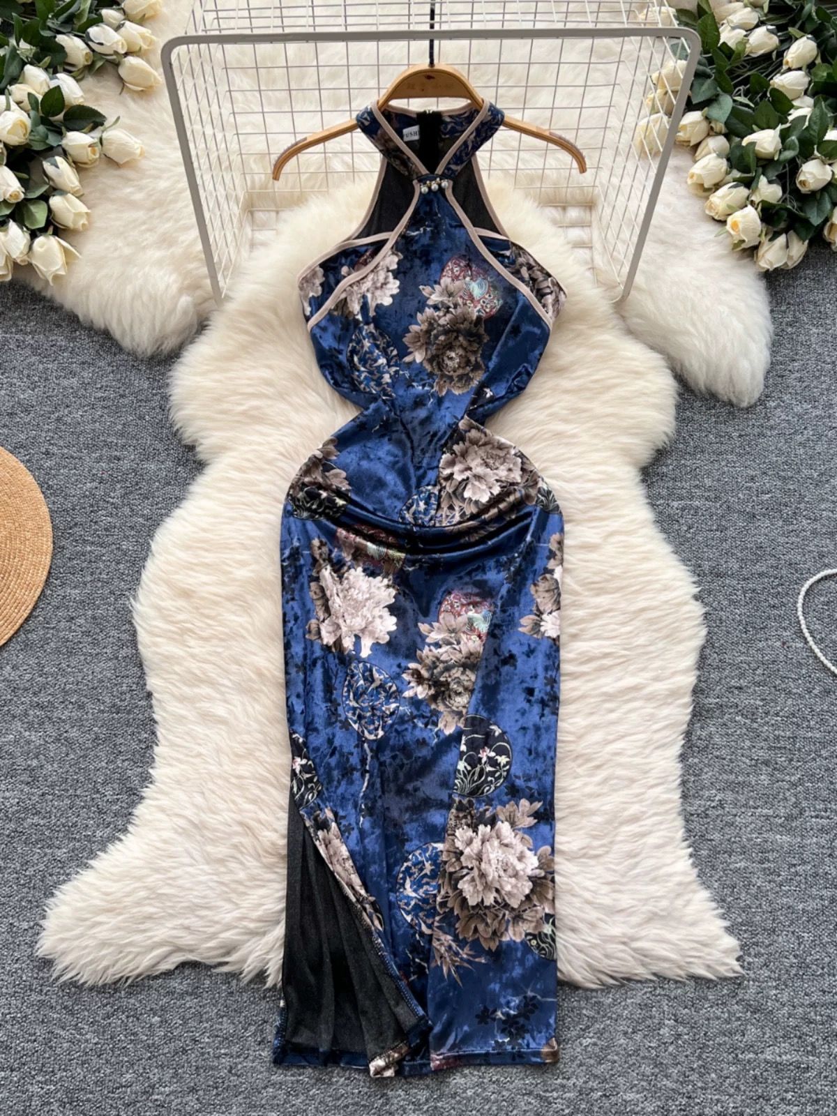 Brace up qipao dress Q225 image