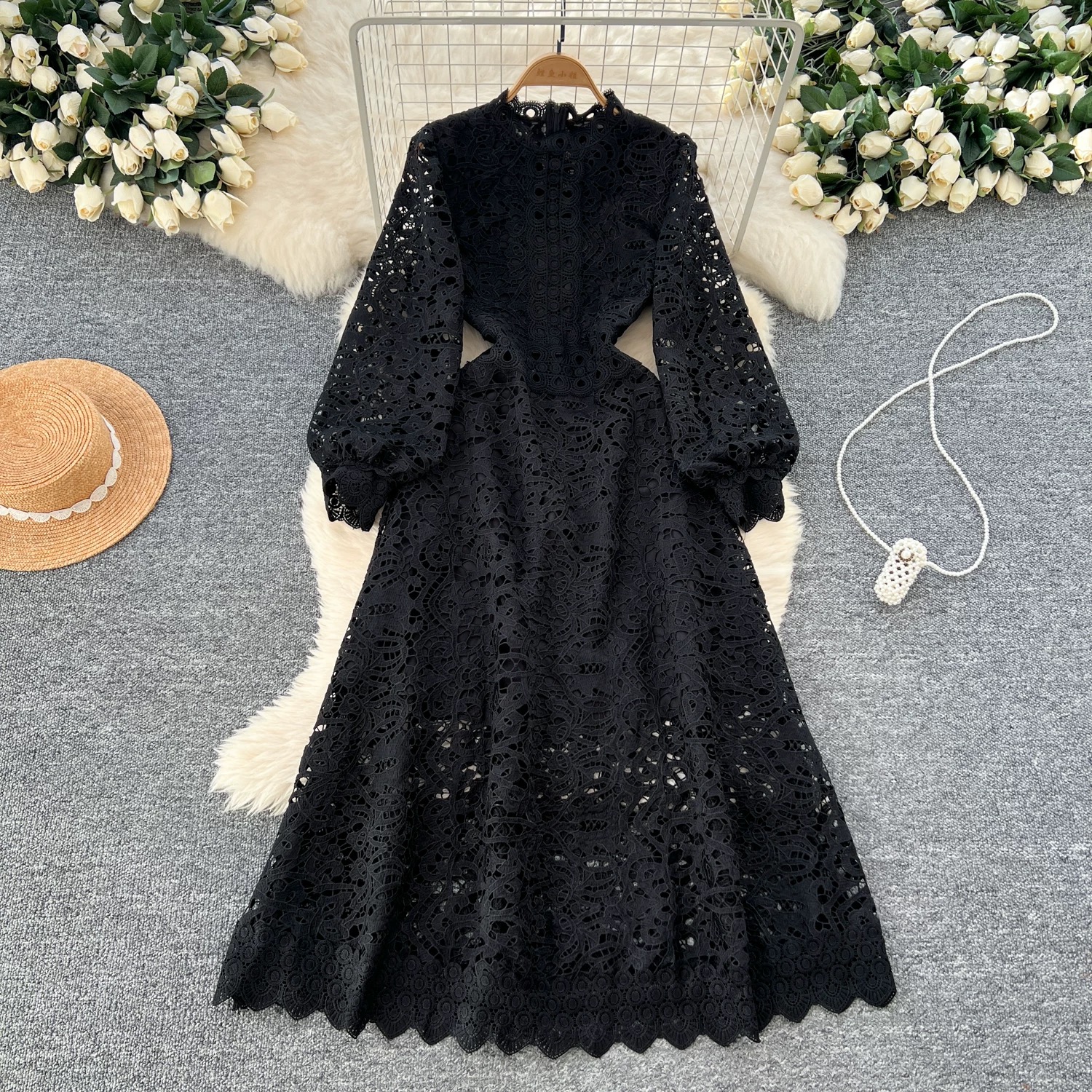 Big celebration lace dress FD645 image