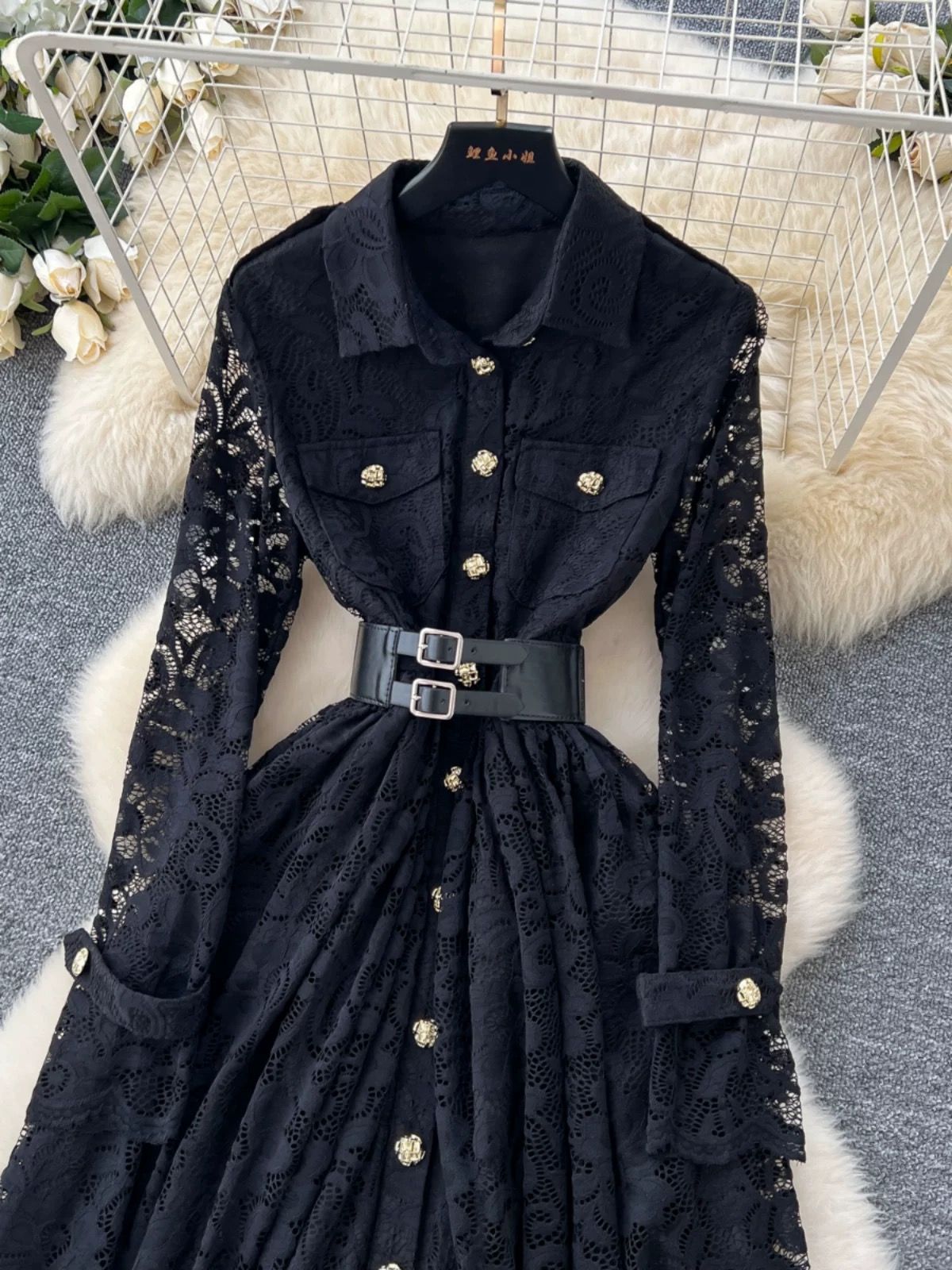 City at night lace dress FD1239 image