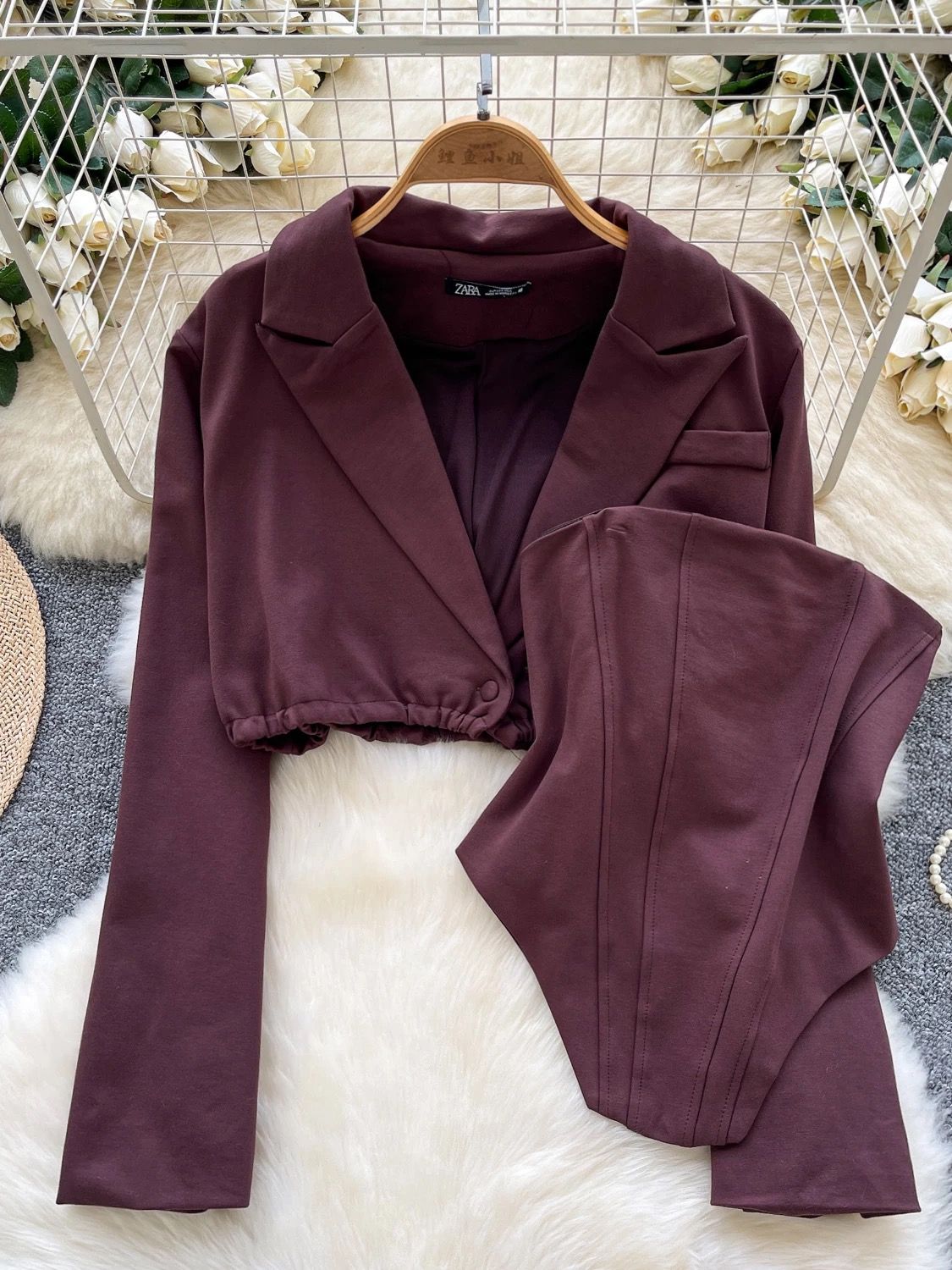 Bold choice blazer & corset top CTO799 image