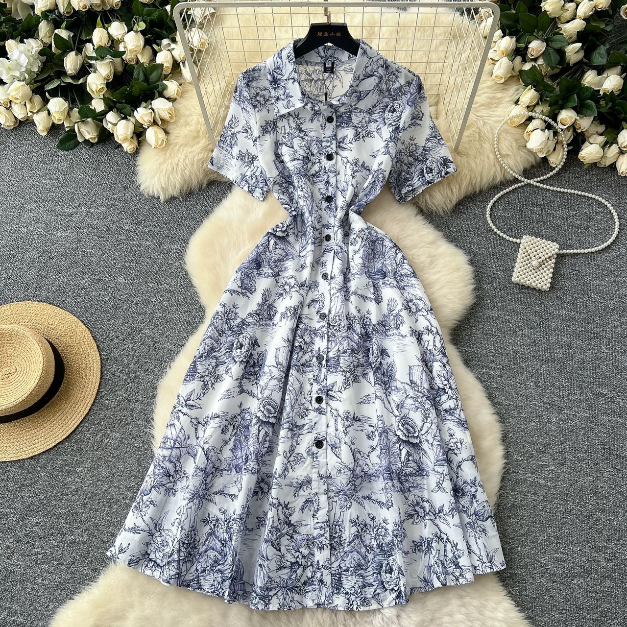 Modern material dress CD853 image