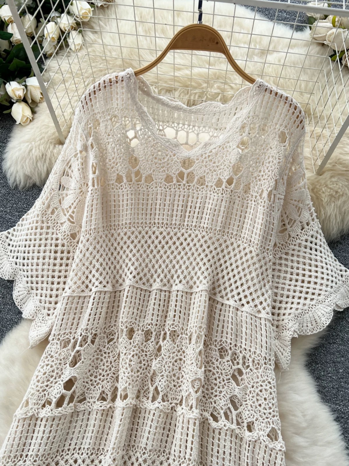 Going to see him knitted dress KD348 image
