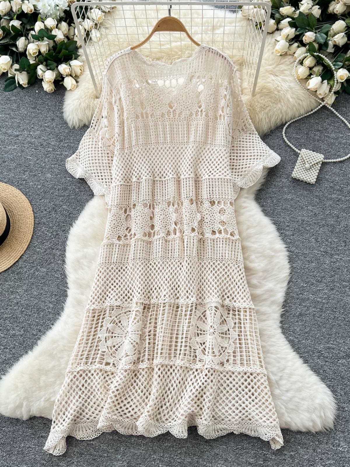 Going to see him knitted dress KD348 image