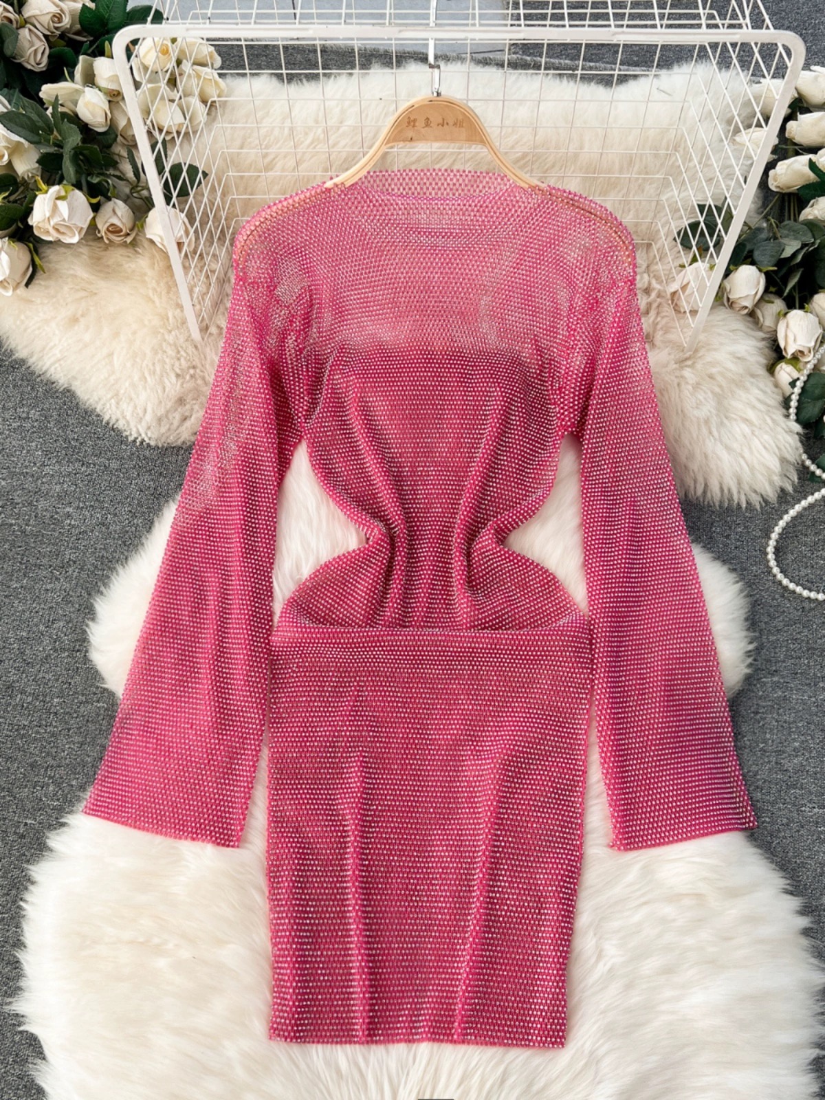 Show and tell rhinestone dress CBC553