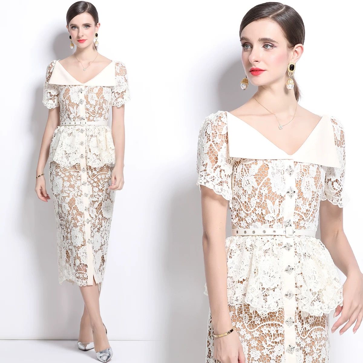 Show you off lace dress FBC333 image