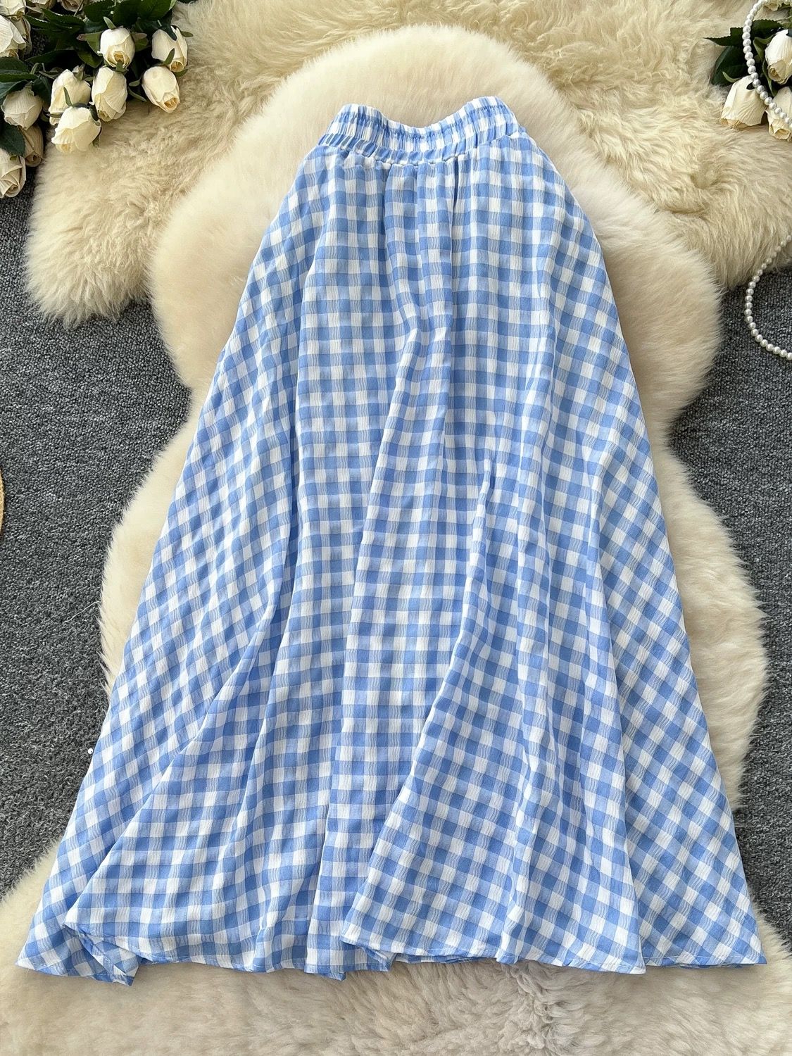 High quality checkered skirt CS173 image