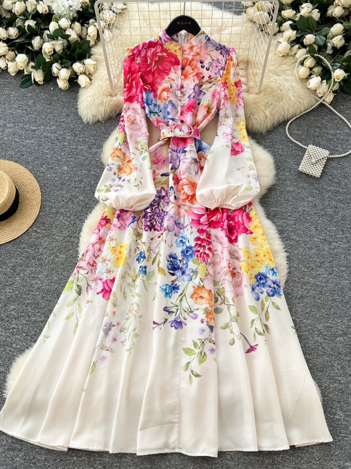 Western lady dress ED371