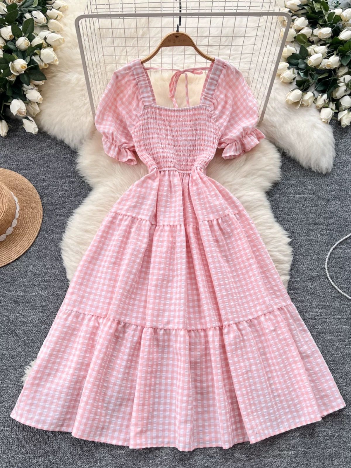 Rose lilies dress CD1140 image