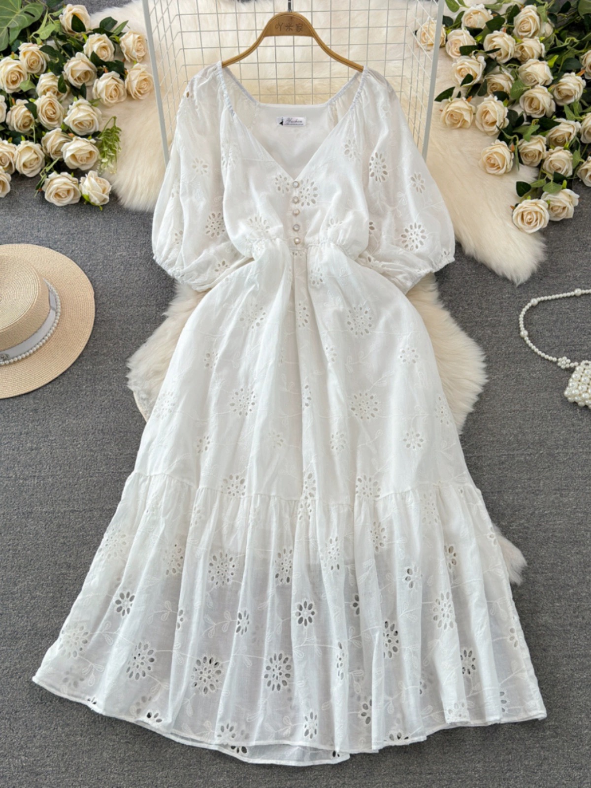 She’s an elegant woman lace dress CD1019 image