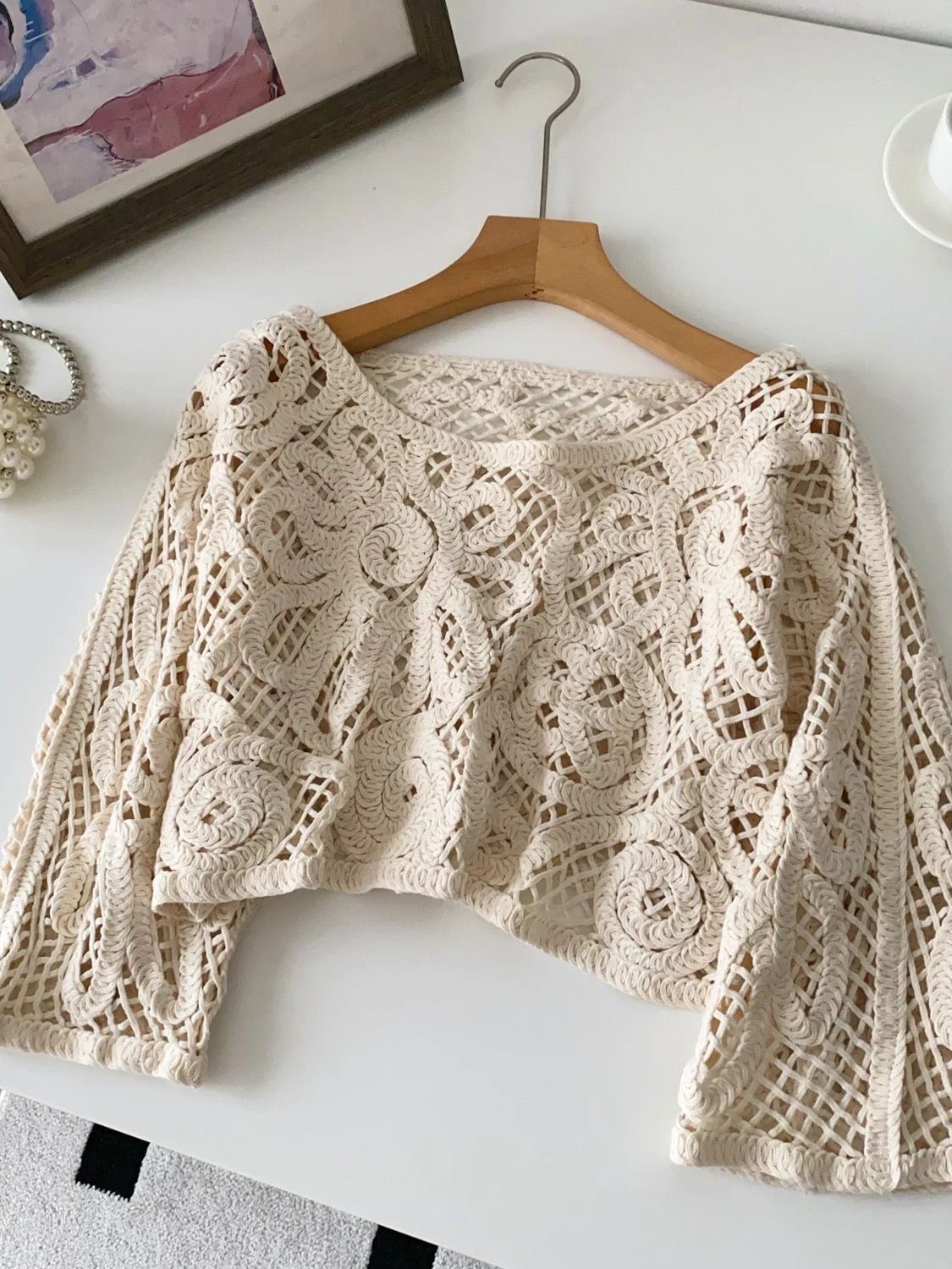 Loving you crotchet top KTO294 image