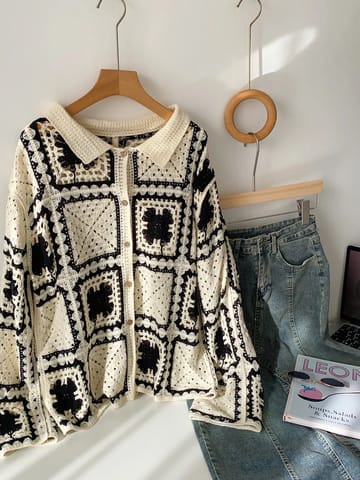 Knitted timed top KTO284