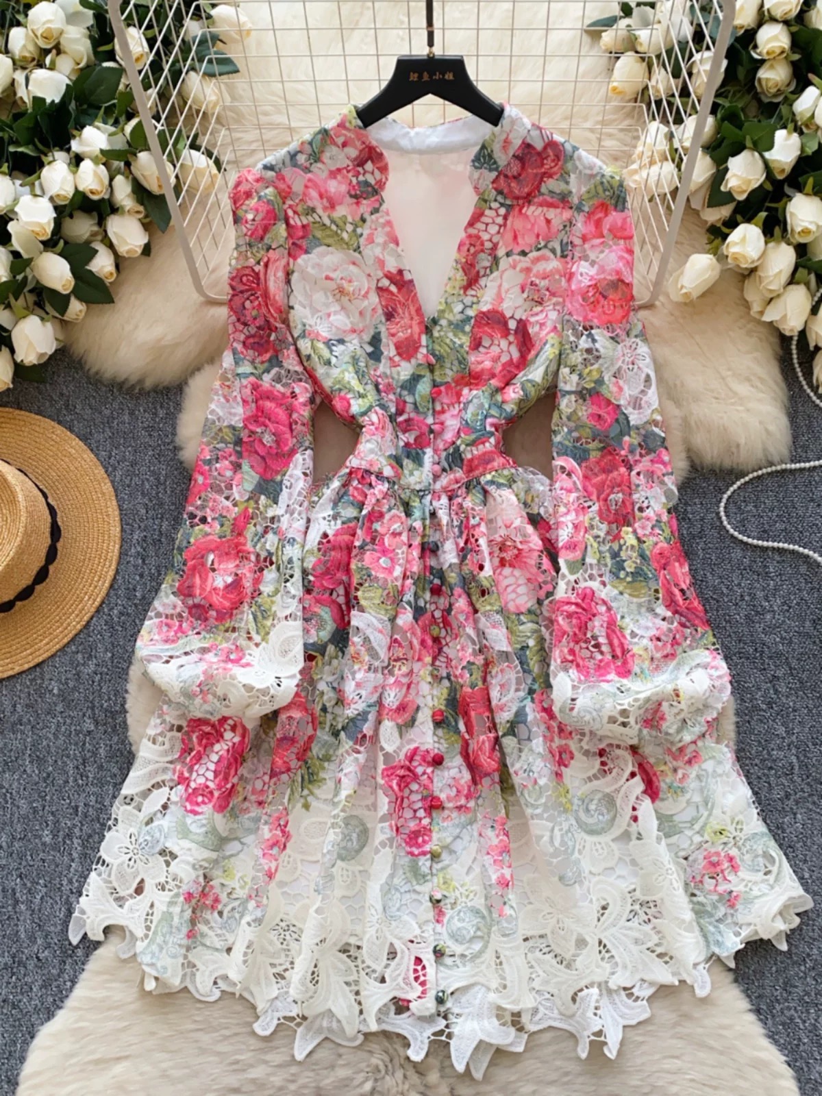 Thoughts of you lace dress FD1253