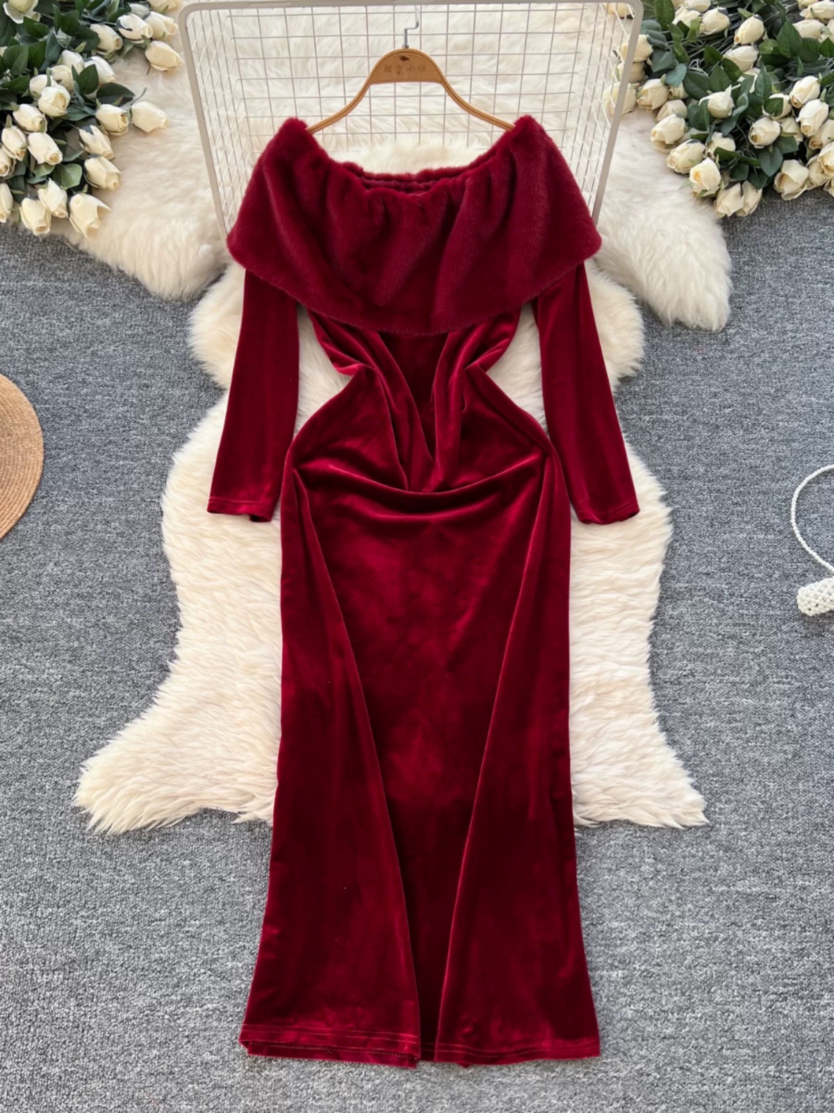Bohemian dreams velvet dress FBC437