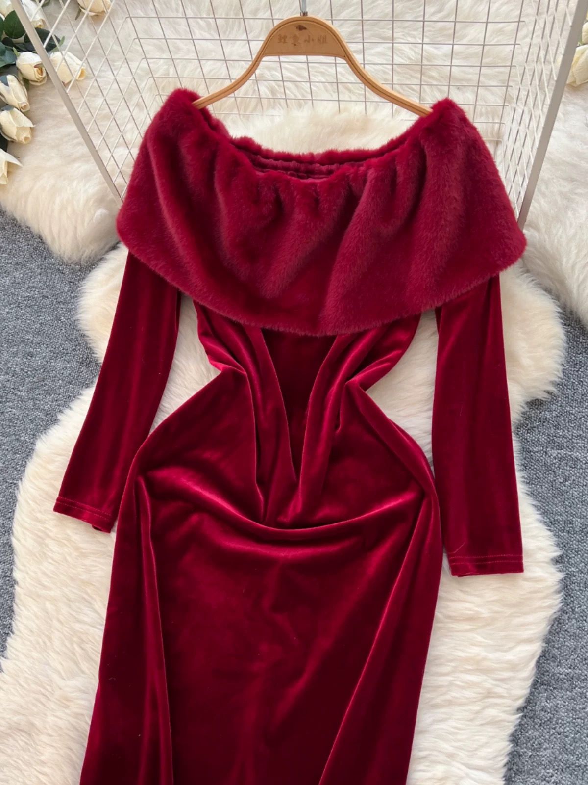 Bohemian dreams velvet dress FBC437 image