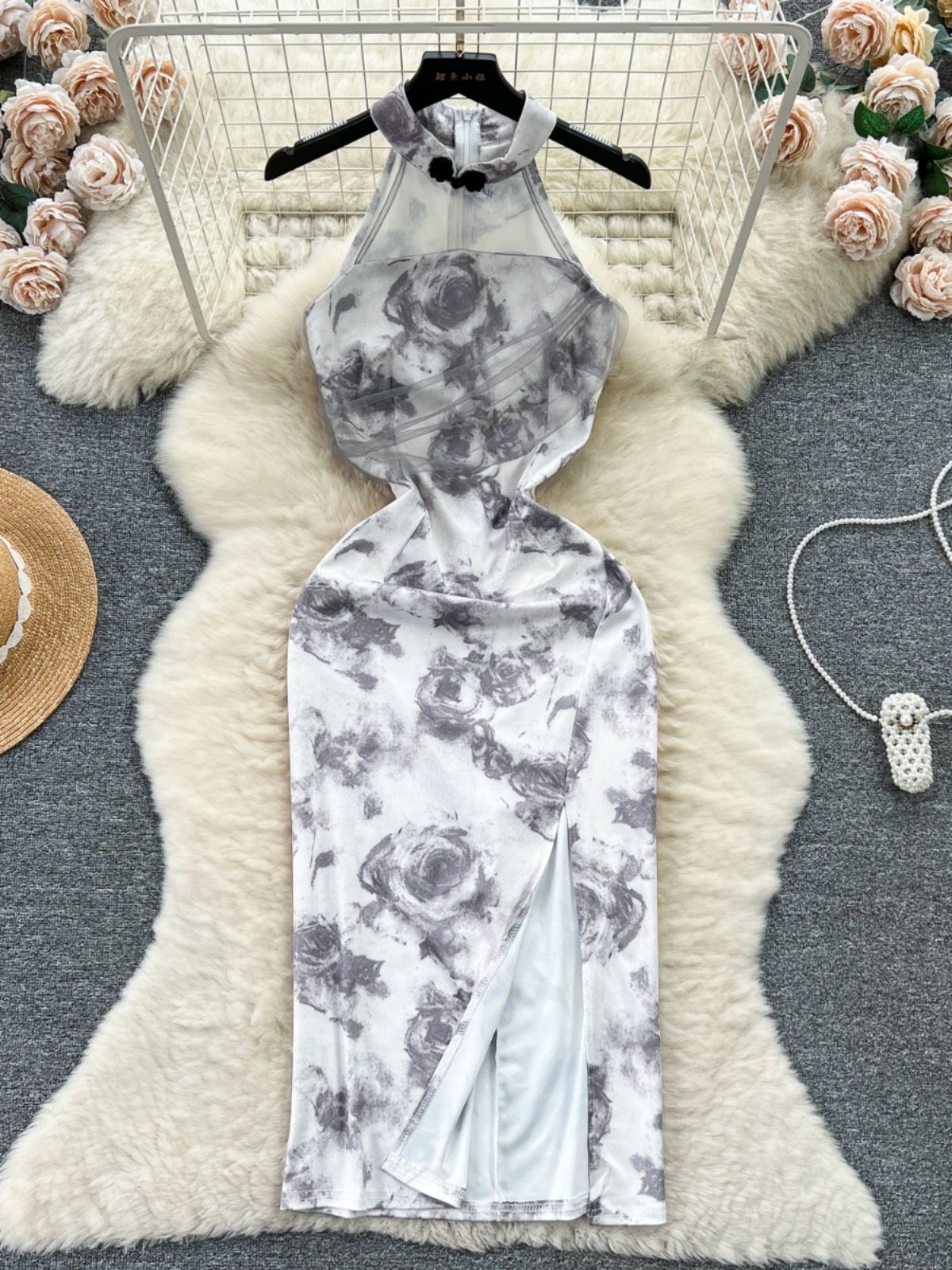 Affair of the flare qipao dress Q116 image