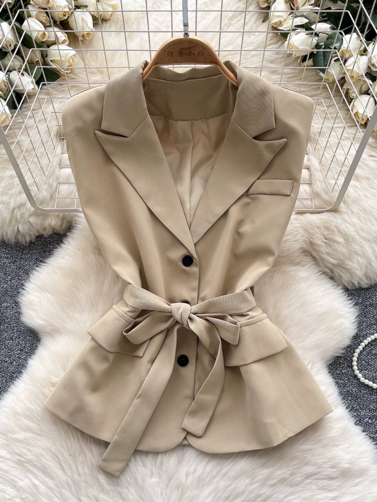 Ready for love waist coat top FTO232