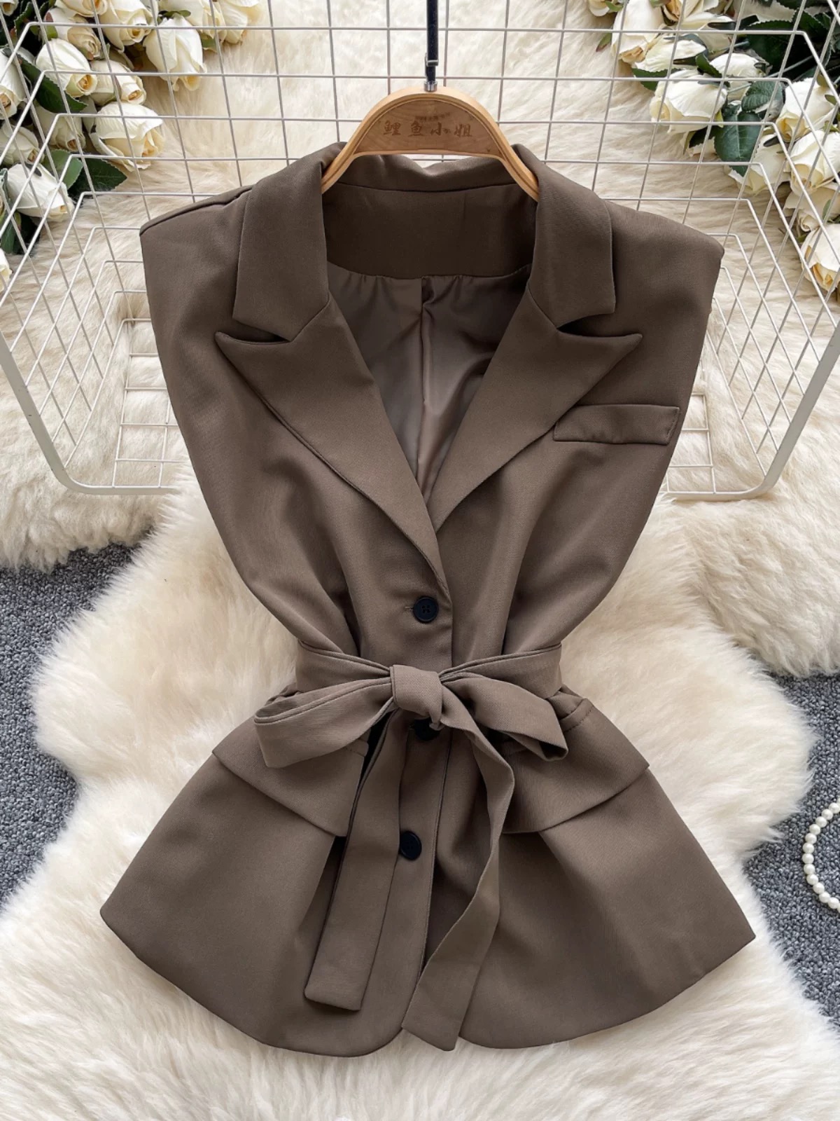 Ready for love waist coat top FTO232 image