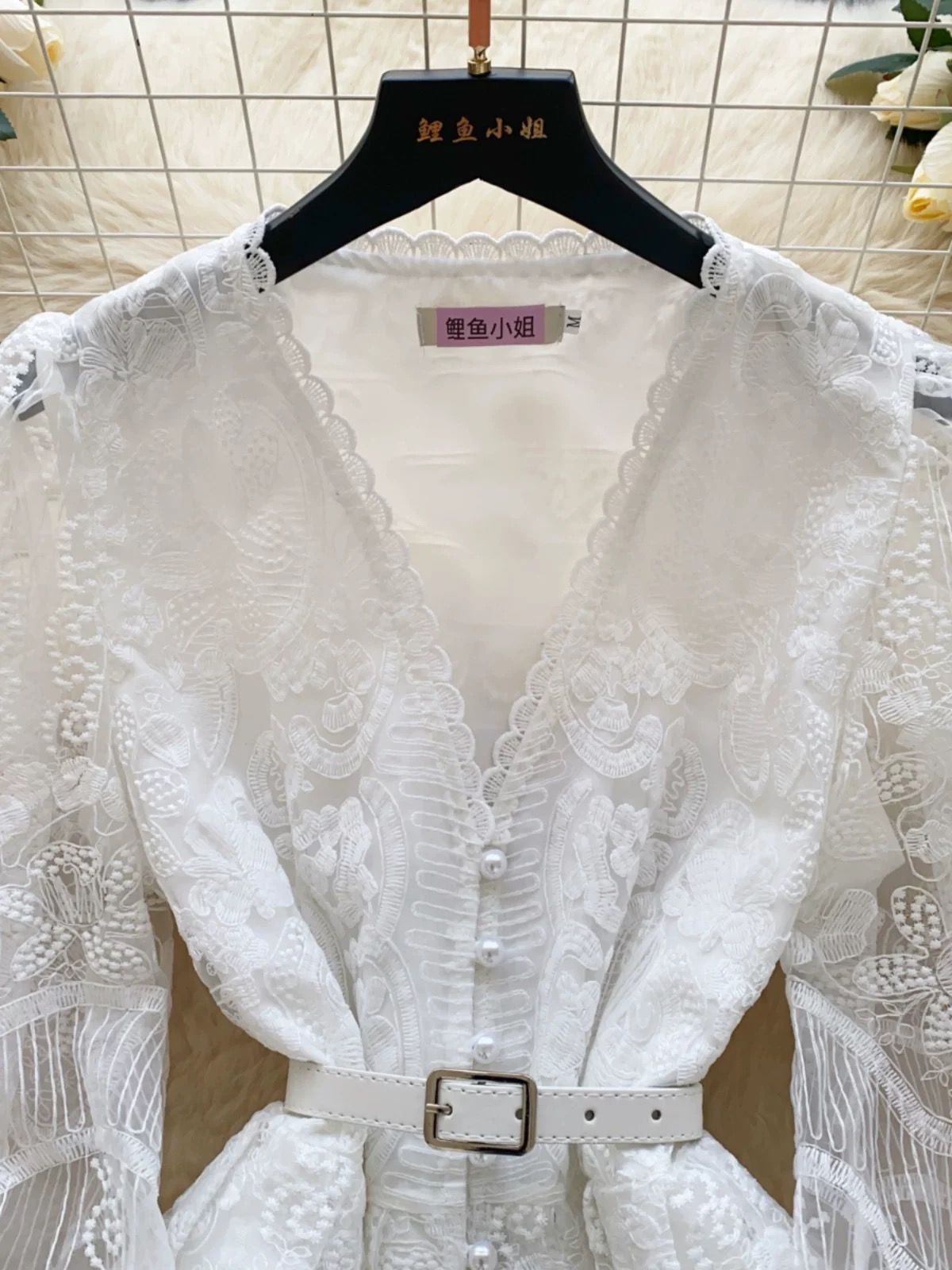 Formal point woolen dress FD1275 image