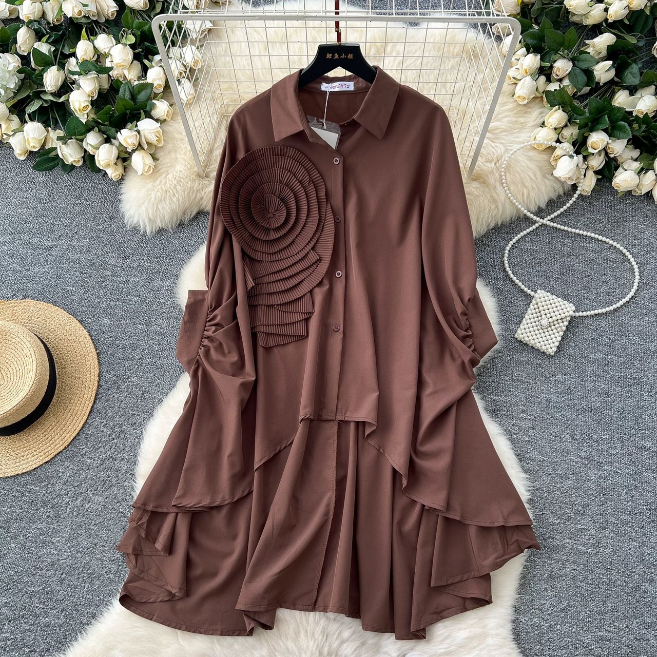 Downtown club shirt dress SD118 image