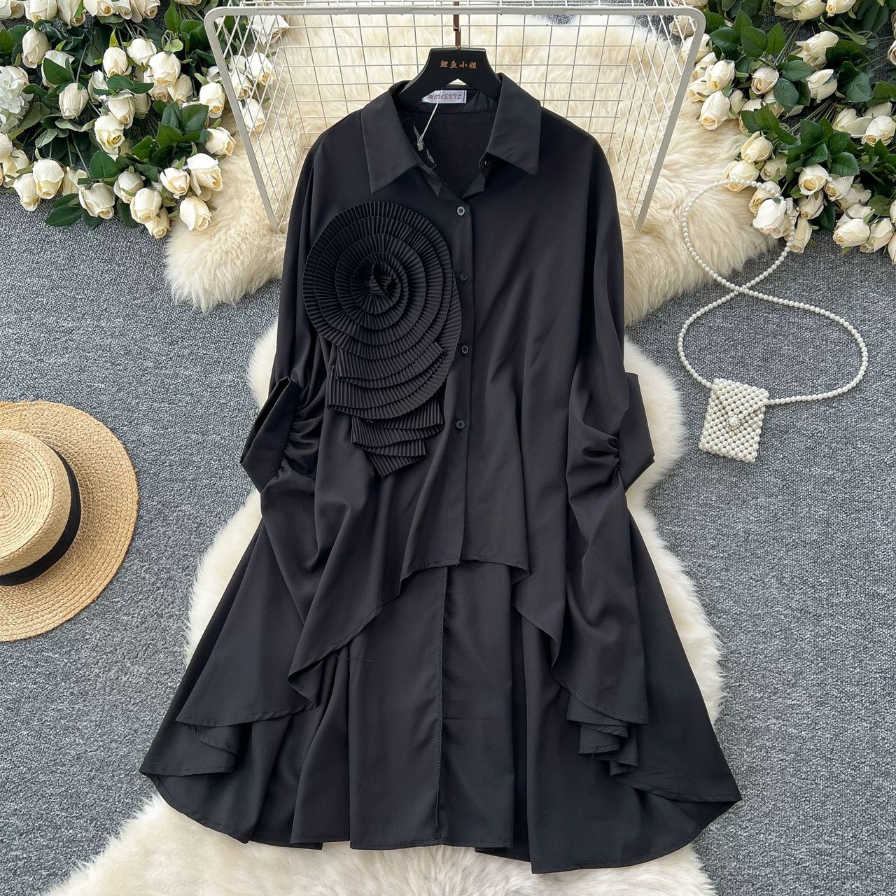 Downtown club shirt dress SD118 image