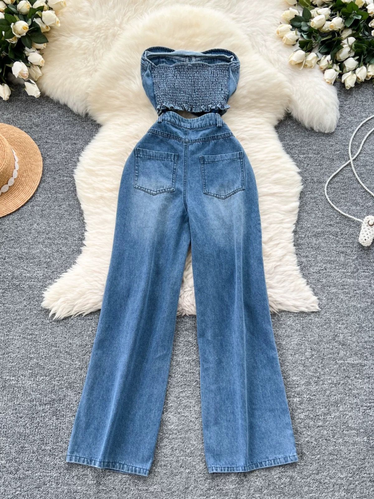 No filter needed denim jumpsuit DJS101 image