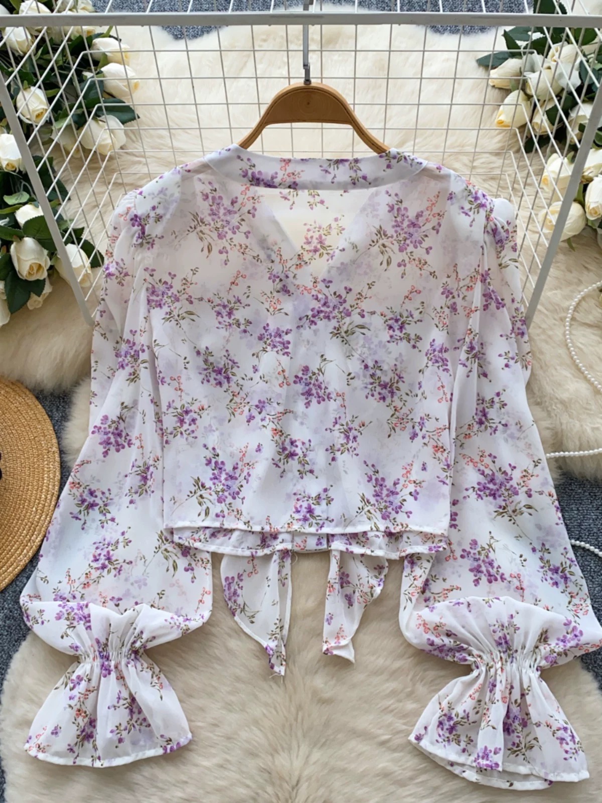 Bonjour ruffle top CTO198 image