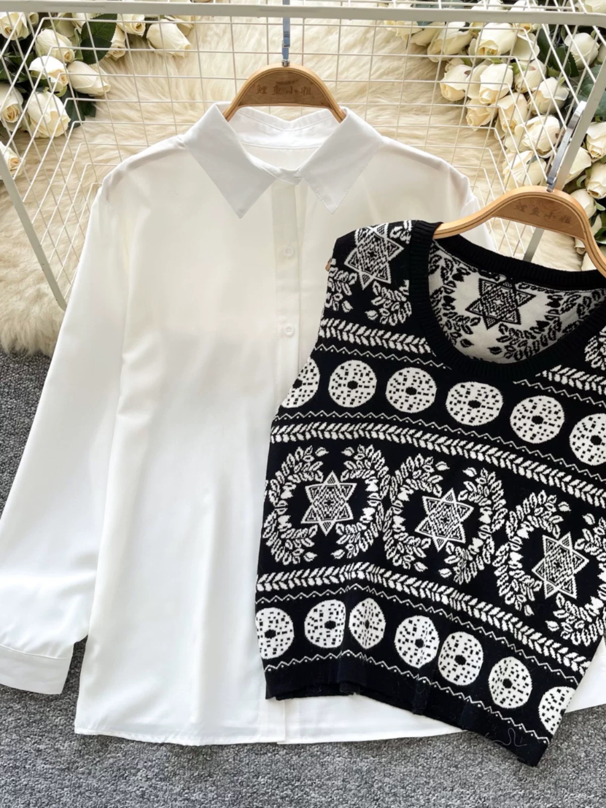 V nice to meet you shirt set SS146 image