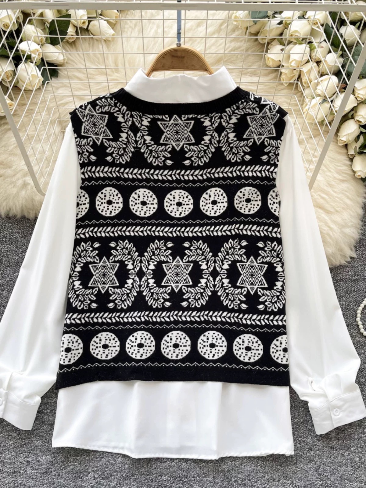V nice to meet you shirt set SS146 image