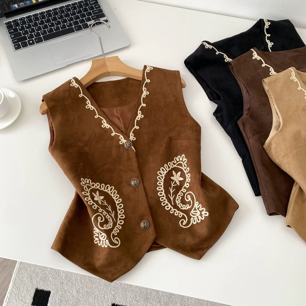 Little bloom royal waist coat COA165 image