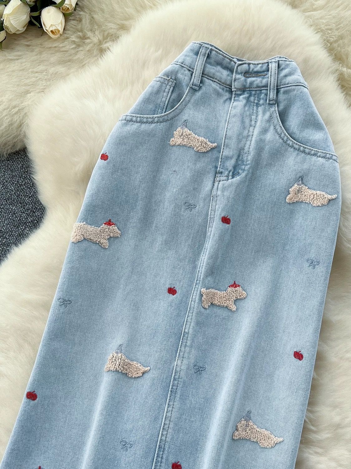 She has all access denim skirt DS110 image