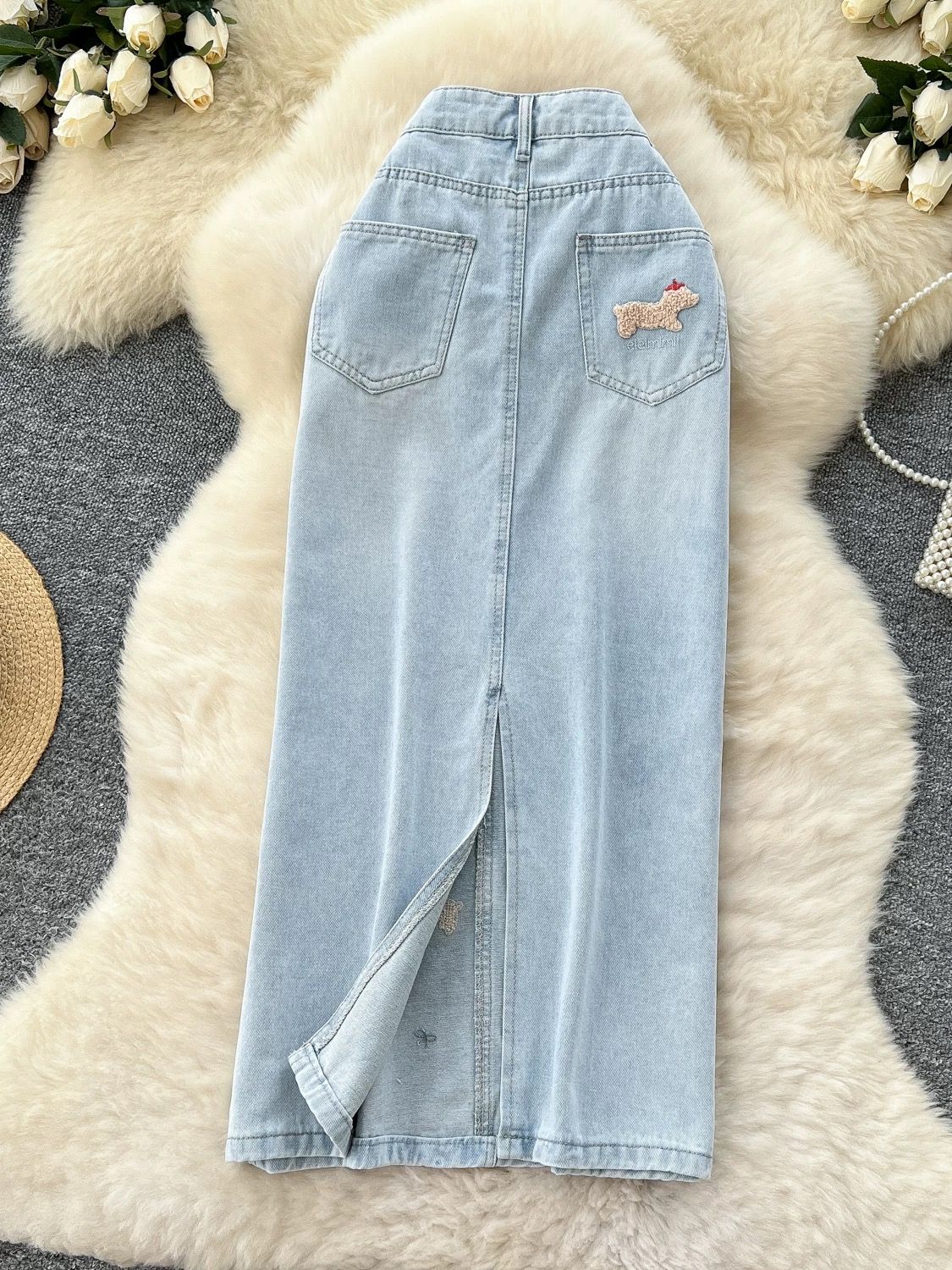 She has all access denim skirt DS110 image