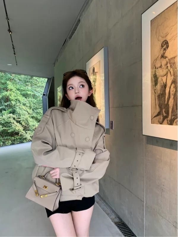 Rosebud trench coat COA168 image