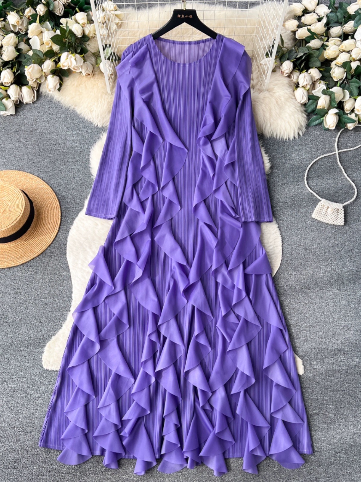 Madam ceo ruffle dress FD616 image