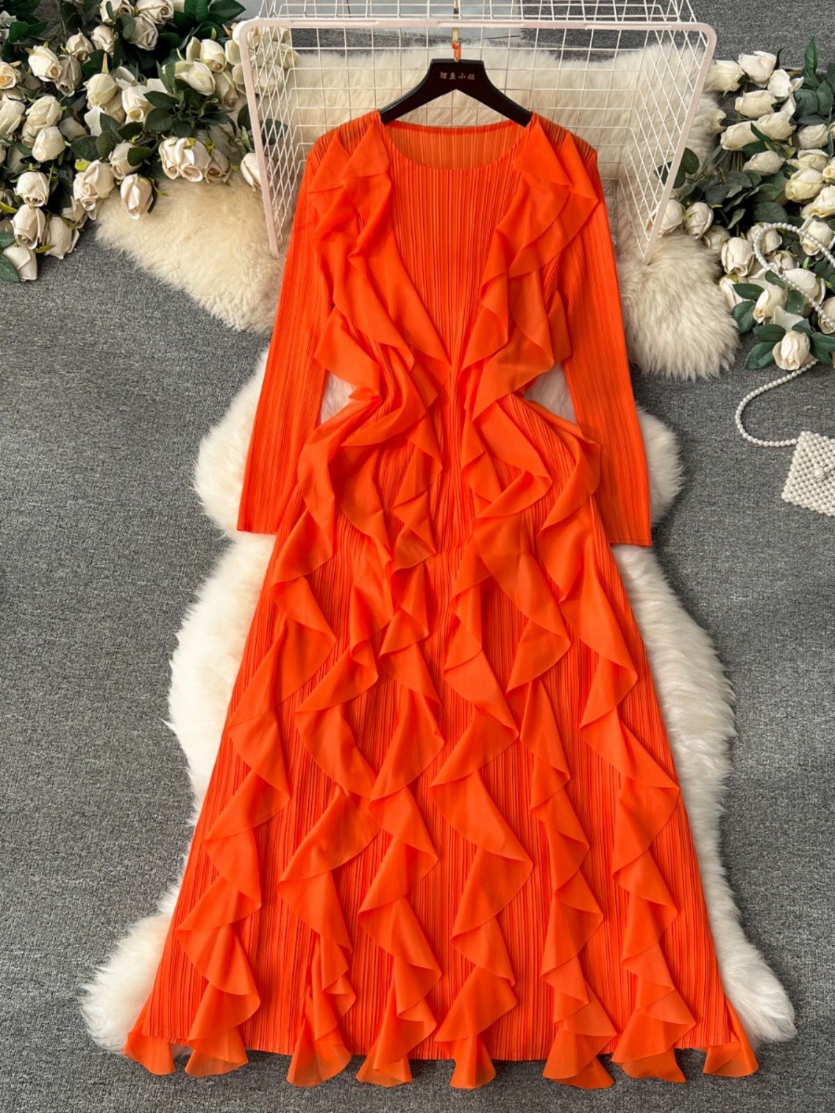 Madam ceo ruffle dress FD616 image