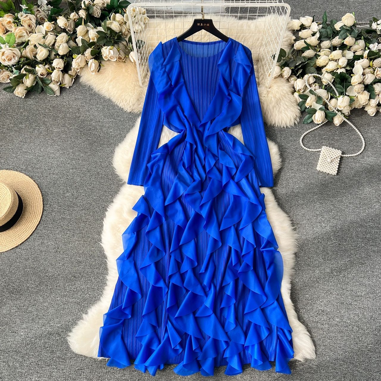 Madam ceo ruffle dress FD616 image