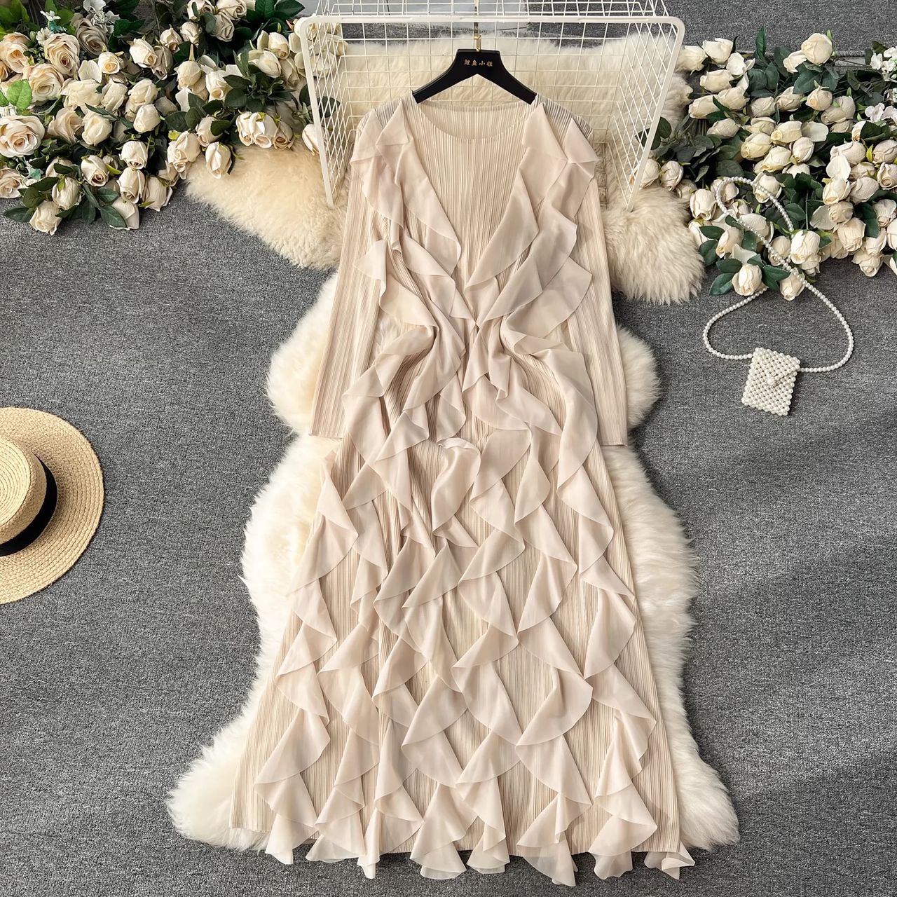 Madam ceo ruffle dress FD616 image