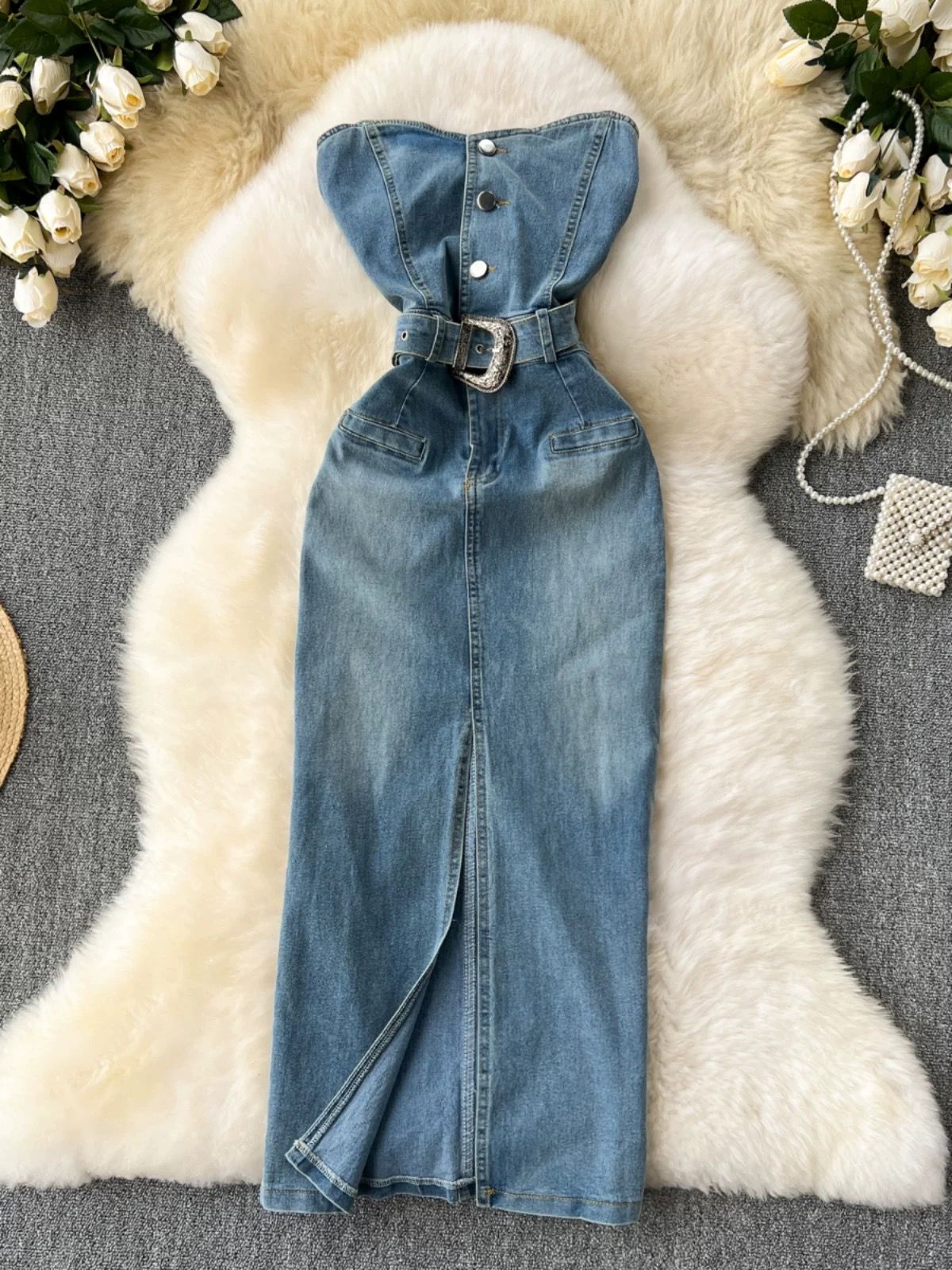 If you want to denim dress DBC55 image