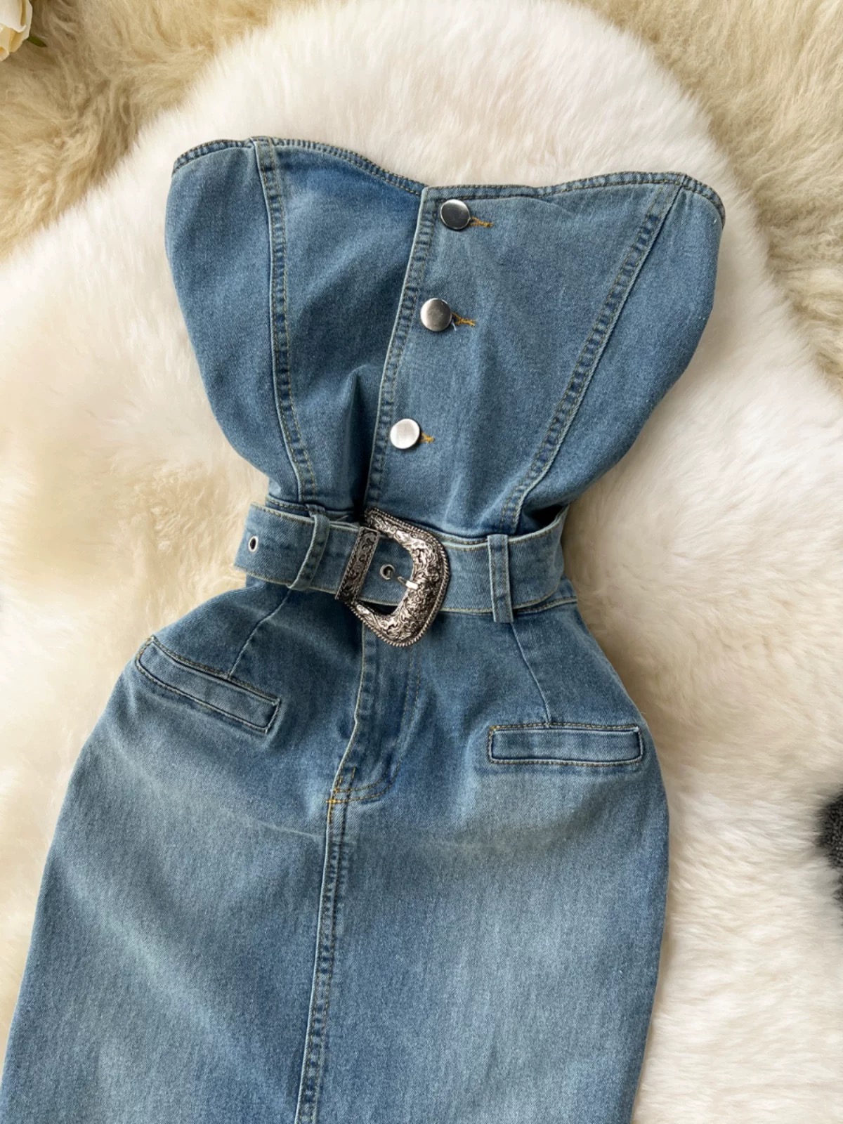 If you want to denim dress DBC55 image