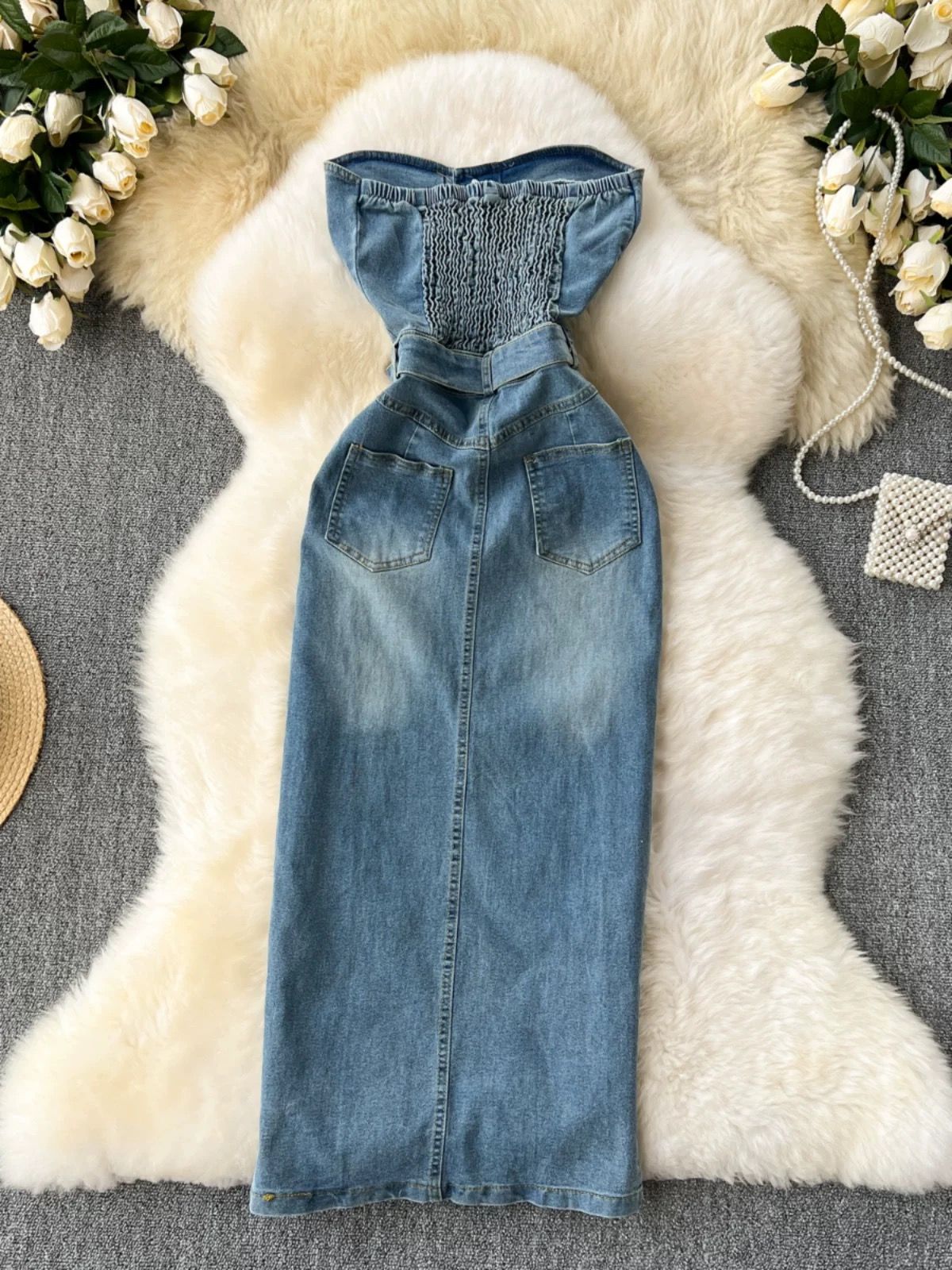 If you want to denim dress DBC55 image