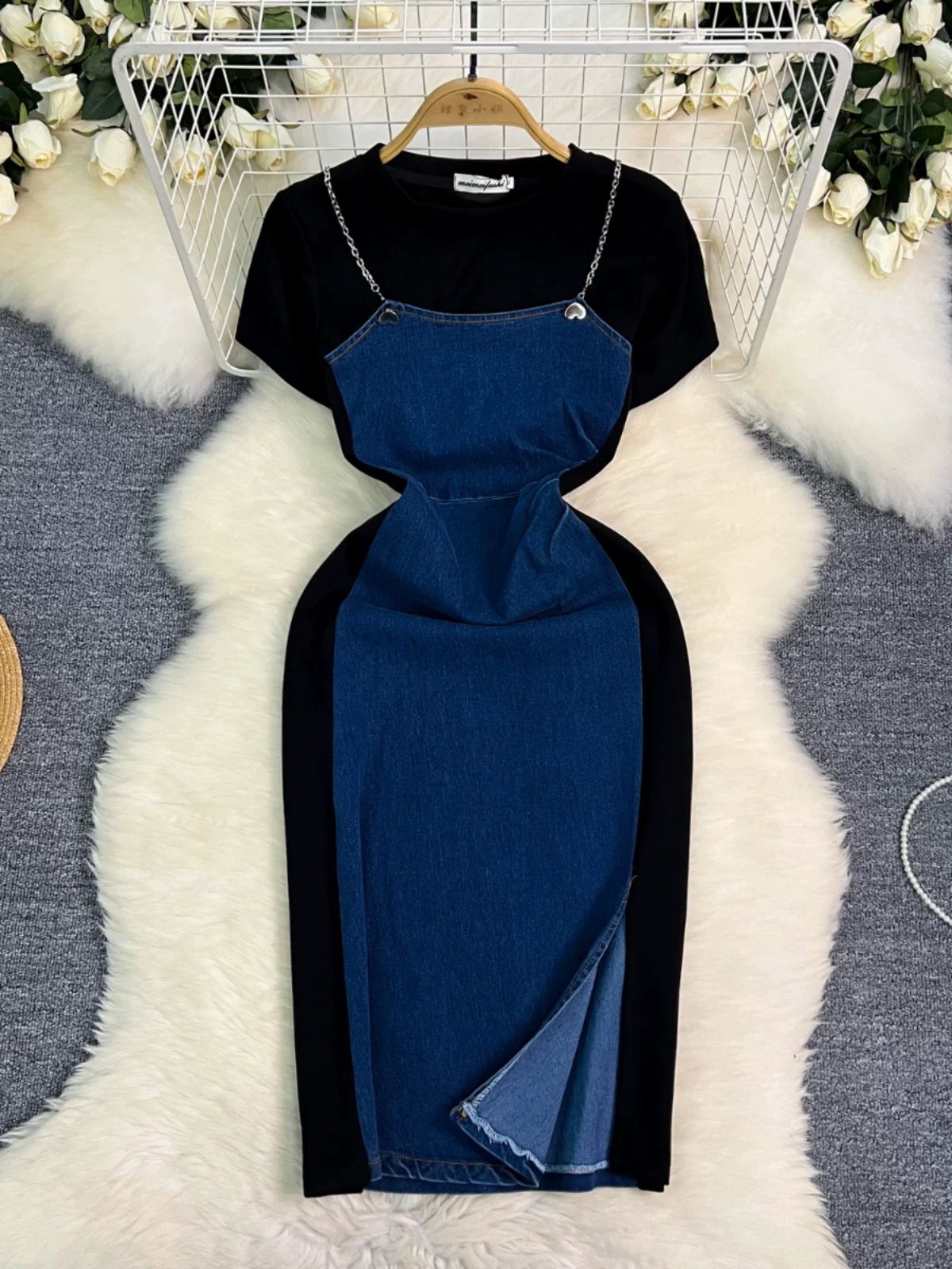 Reminder denim dress DBC56 image