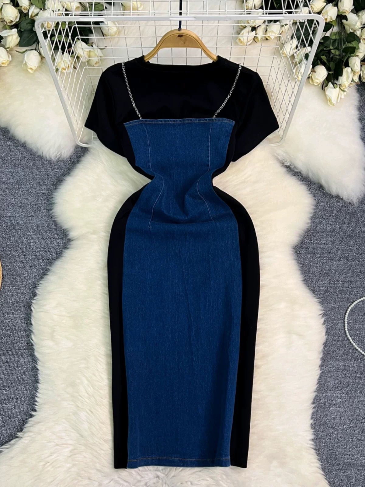 Reminder denim dress DBC56 image