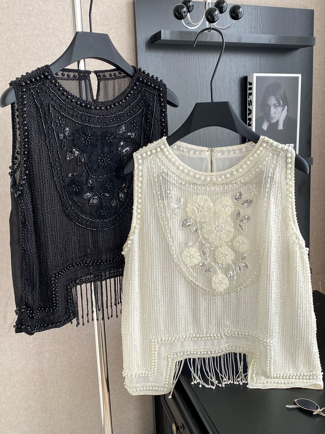 Sweet moments pearl beaded top CTO580