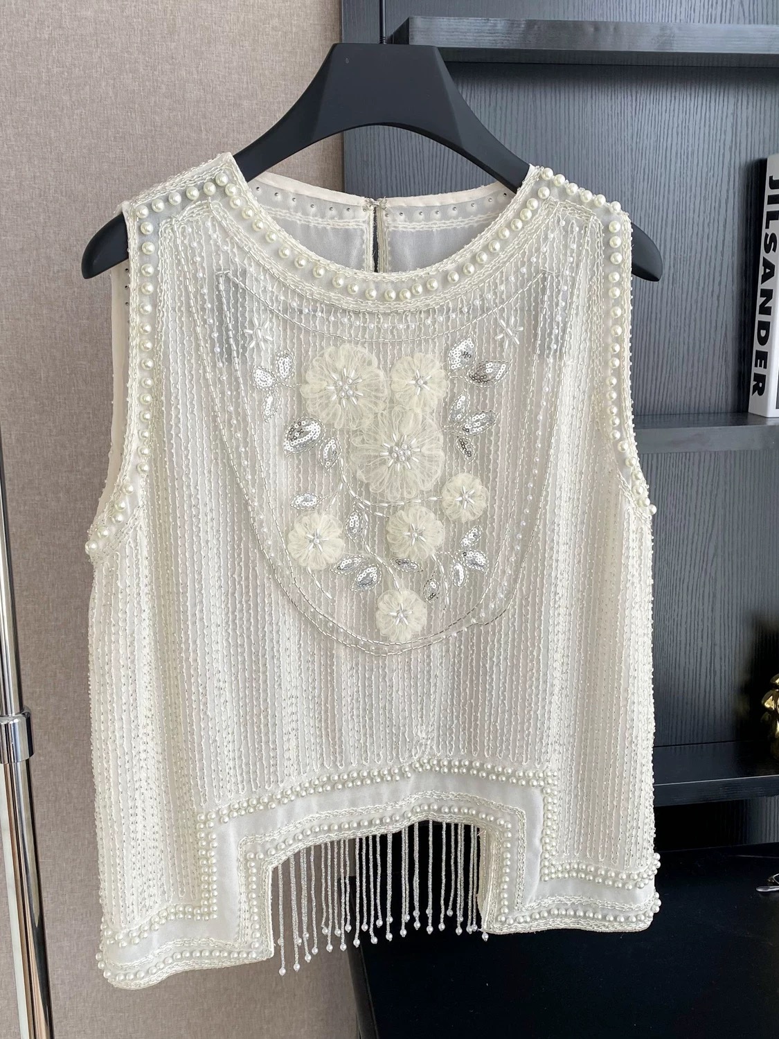 Sweet moments pearl beaded top CTO580 image