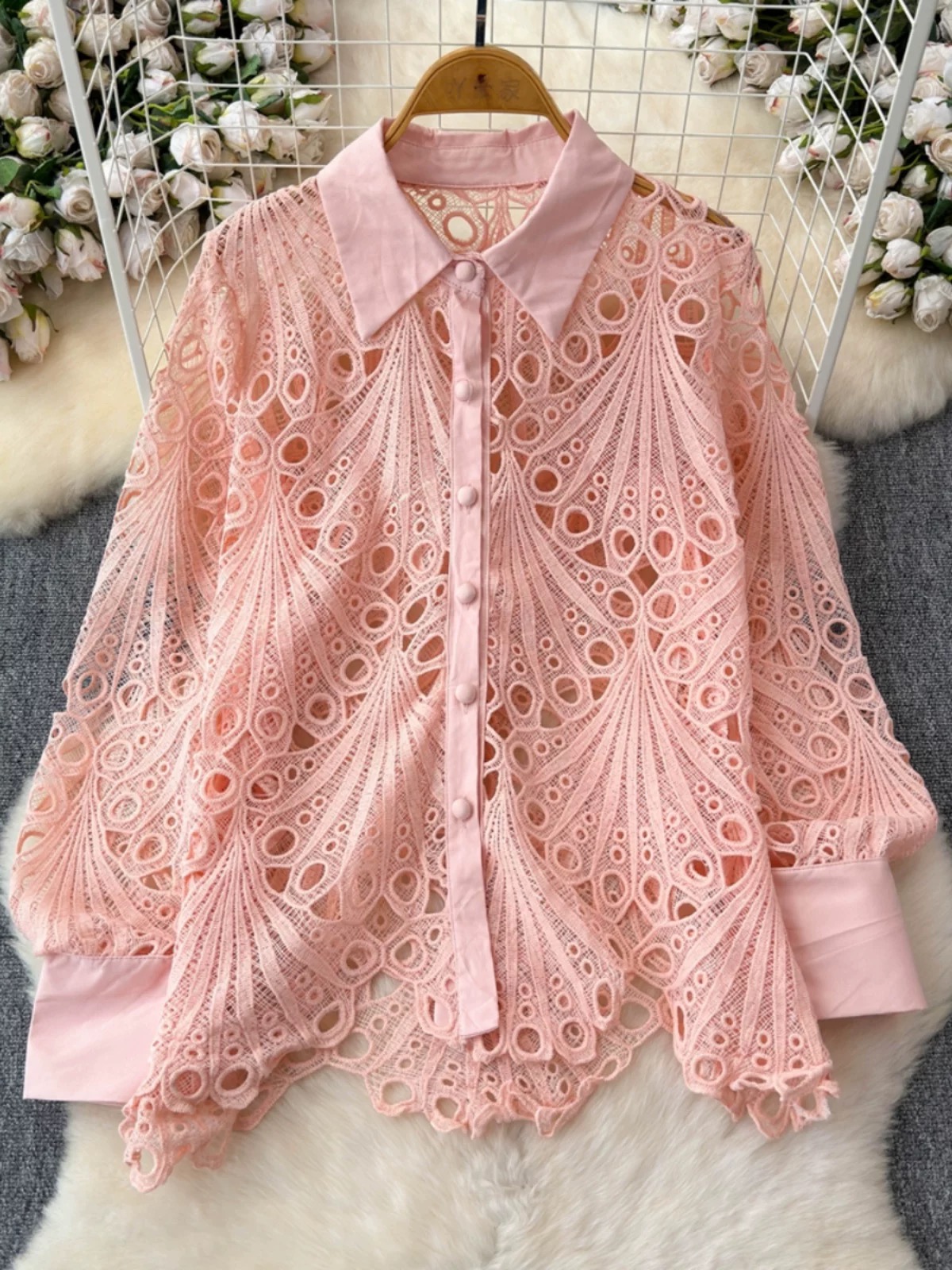 Covert operation lace blouse BE442 image